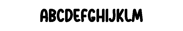 Bubble Monday Font UPPERCASE