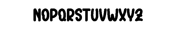 Bubble Monday Font UPPERCASE