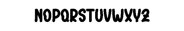 Bubble Monday Font LOWERCASE