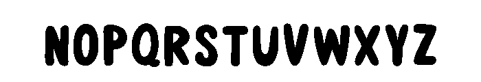 Bubble Month Regular Font LOWERCASE