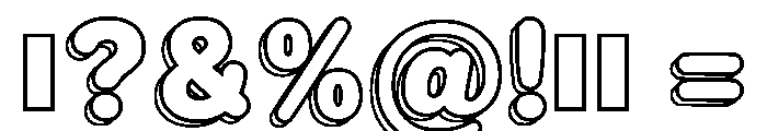 Bubble Mood Regular Font OTHER CHARS