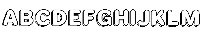 Bubble Mood Regular Font UPPERCASE