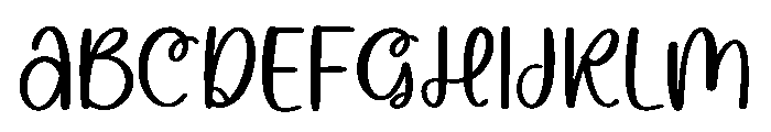 Bubble Note Font UPPERCASE
