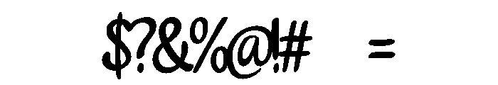 Bubble Notes Font OTHER CHARS