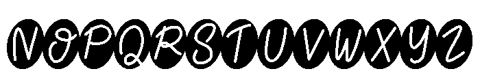 Bubble Notes Font UPPERCASE
