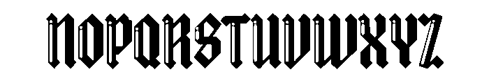 Bubble Old English Font UPPERCASE