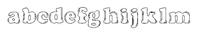 Bubble Original Font UPPERCASE