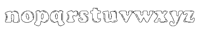 Bubble Original Font UPPERCASE