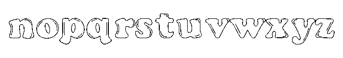 Bubble Original Font LOWERCASE