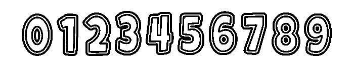 Bubble Outline Regular Font OTHER CHARS