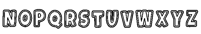 Bubble Outline Regular Font LOWERCASE