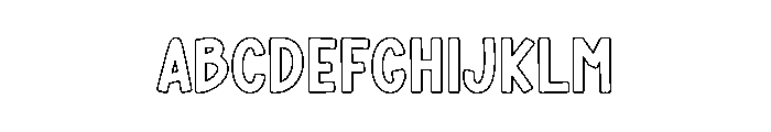 Bubble Outline FONT