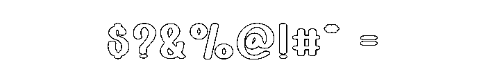 Bubble Over Font OTHER CHARS