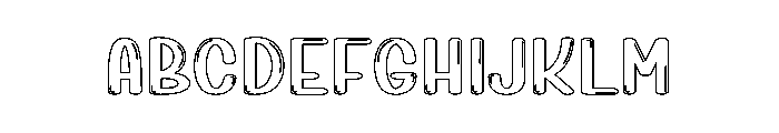 Bubble Over Font UPPERCASE