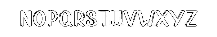 Bubble Over Font UPPERCASE