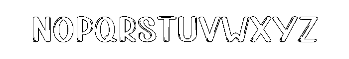 Bubble Over Font LOWERCASE