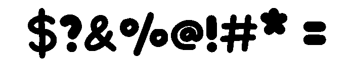 Bubble Picnic Regular Font OTHER CHARS
