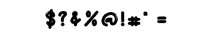 Bubble Pillow Font OTHER CHARS