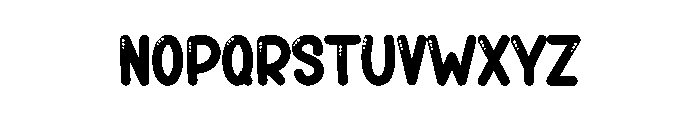 Bubble Pillow Font LOWERCASE