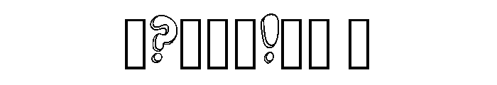 Bubble Pop Cartoon By S Regular Font OTHER CHARS