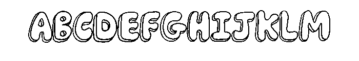 Bubble Pop Cartoon By S Regular FONT