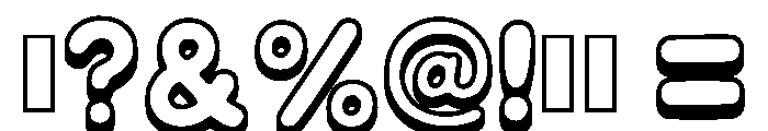 Bubble Pop Joy Regular Font OTHER CHARS