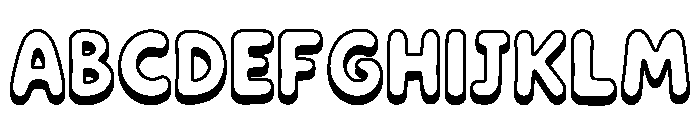 Bubble Pop Joy Regular Font UPPERCASE
