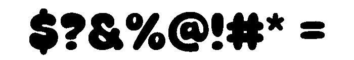 Bubble Pop Kids Regular Font OTHER CHARS