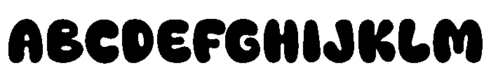 Bubble Pop Kids Regular Font UPPERCASE