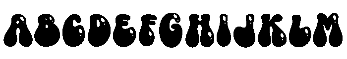 Bubble Pop Retro Font UPPERCASE