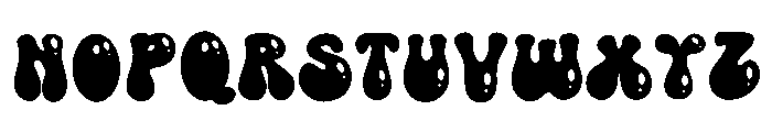 Bubble Pop Retro Font UPPERCASE