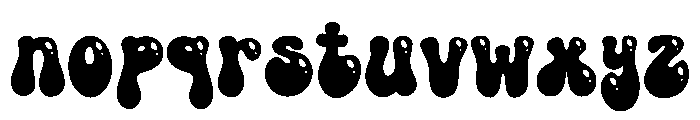 Bubble Pop Retro Font LOWERCASE
