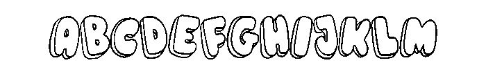 Bubble Pop Wonky By Squ Regular FONT