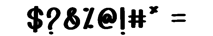 Bubble Puff Font OTHER CHARS
