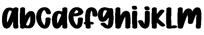 Bubble Puff Font UPPERCASE