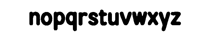 Bubble Purples Font LOWERCASE