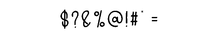 Bubble Relish Font OTHER CHARS