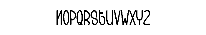Bubble Relish Font UPPERCASE
