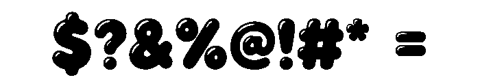 Bubble Riot Font OTHER CHARS