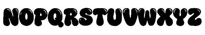 Bubble Riot Font UPPERCASE