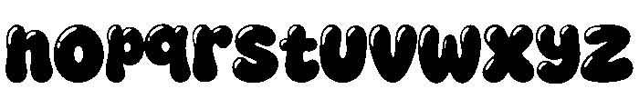 Bubble Riot Font LOWERCASE