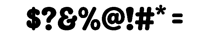 Bubble Rodeo Font OTHER CHARS