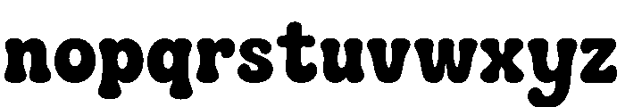 Bubble Rodeo Font LOWERCASE