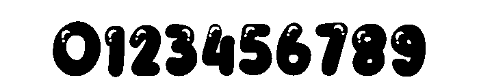 Bubble Rounded Regular Font OTHER CHARS