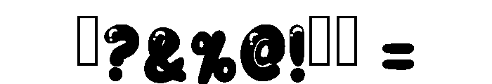 Bubble Rounded Regular Font OTHER CHARS