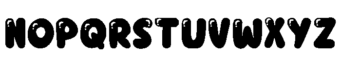 Bubble Rounded Regular Font UPPERCASE