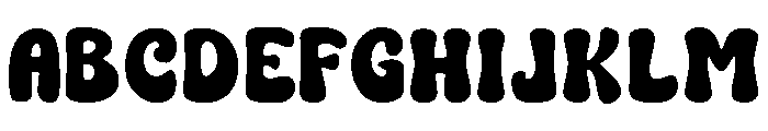 Bubble School Regular Font UPPERCASE