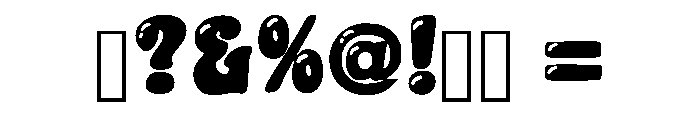 Bubble Skelly Regular Font OTHER CHARS