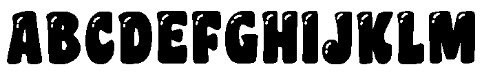 Bubble Skelly Regular Font UPPERCASE