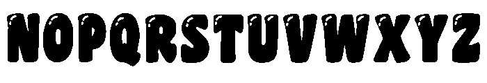 Bubble Skelly Regular Font UPPERCASE